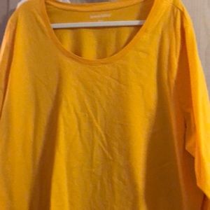 Woman Within 3x size plus yellow mustard blouse